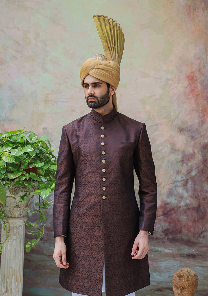 Traditional Organza Gold Turban