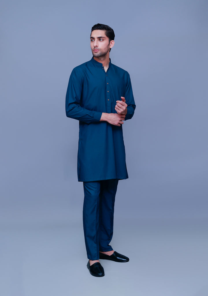 PV Reflecting Pond Slim Fit Plain Kurta Pajama