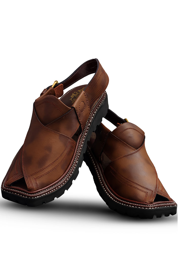 Brown Leather Peshawari Sandal
