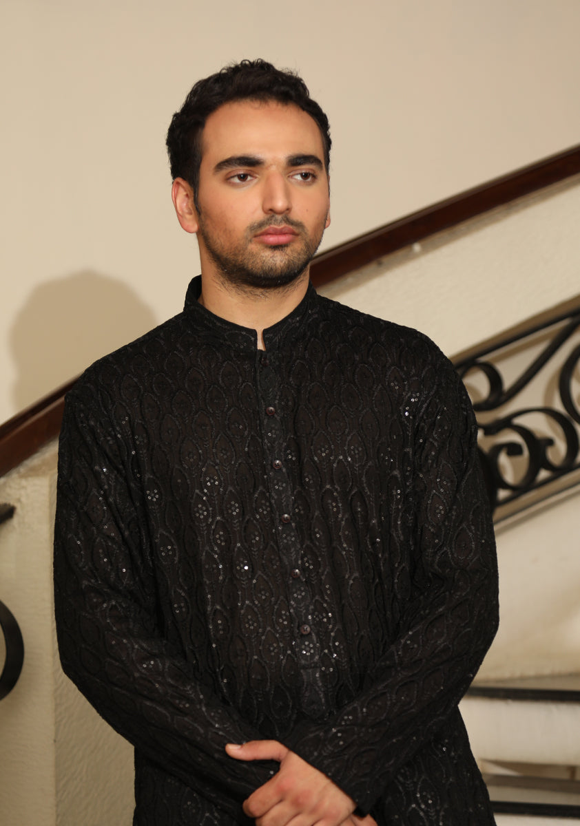 Couture Black Kurta Pajama