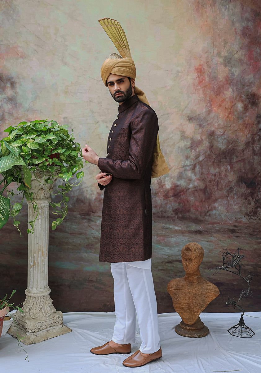 Traditional Organza Gold Turban