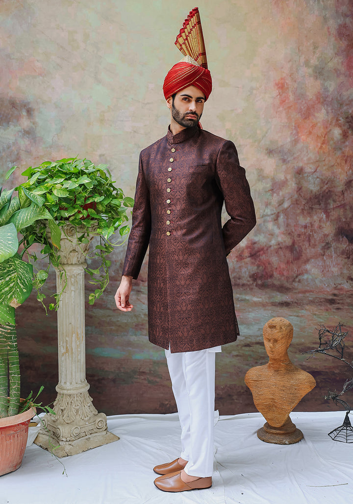 Traditional Organza Maroon Turban