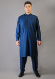 Basic Poly Viscose Moroccon Blue Classic Fit Suit