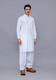 Basic Cotton Bright White Classic Fit Suit