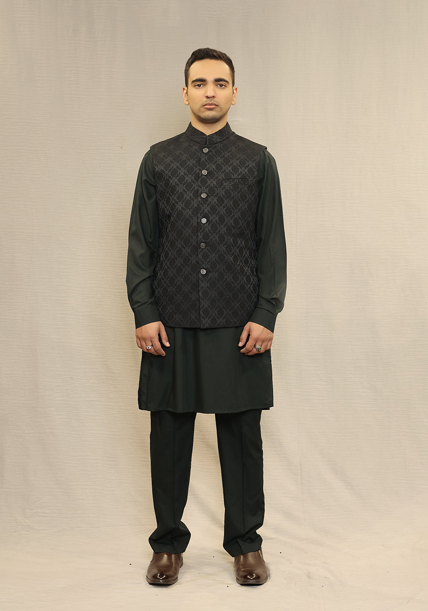 Jamawar Tap Shoe Slightly Defected Waistcoat