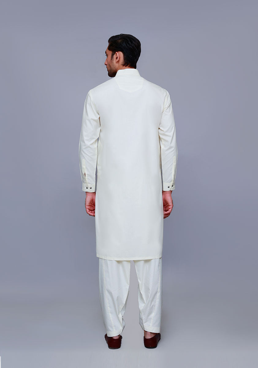 Basic Poly Viscose Maluki Pristine  Classic Fit Suit