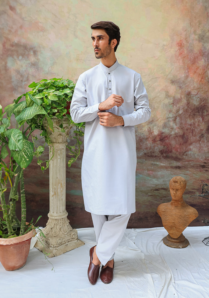 Basic Cotton Nimbus Cloud Classic Fit Suit