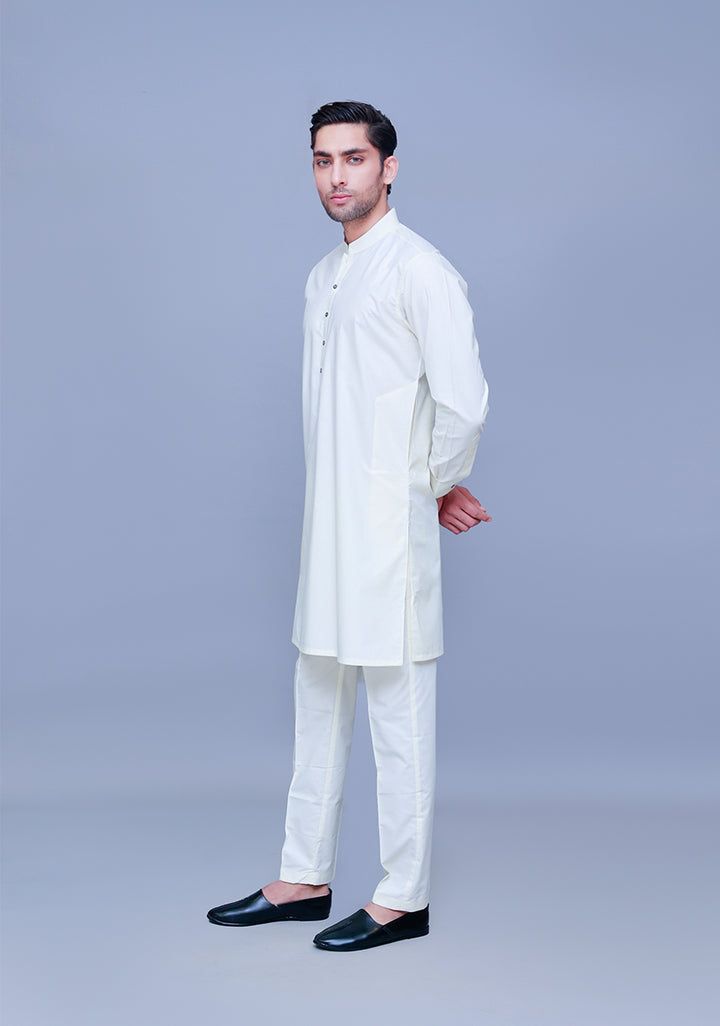 PV Maluki Pristine Slim Fit Plain Kurta Pajama