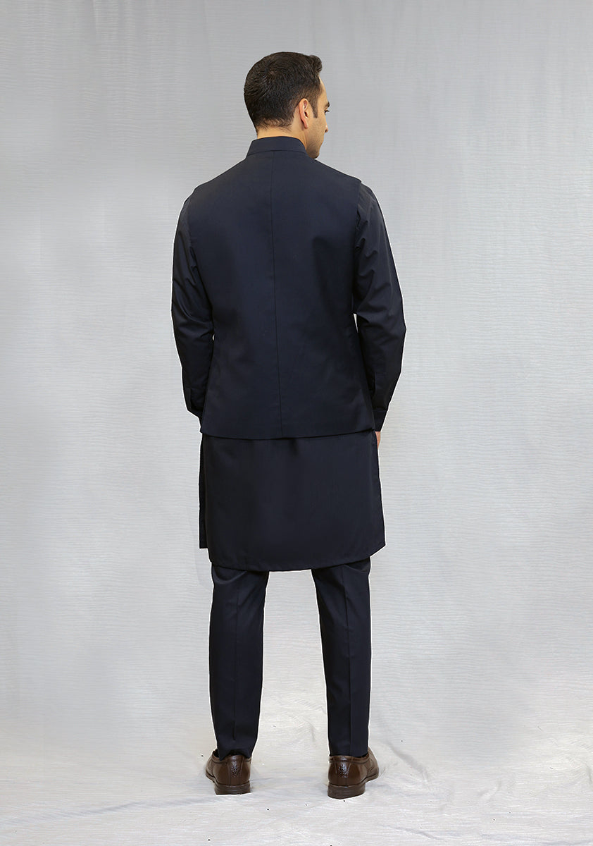 Suiting Dark Sapphire  Traditional Waistcoat
