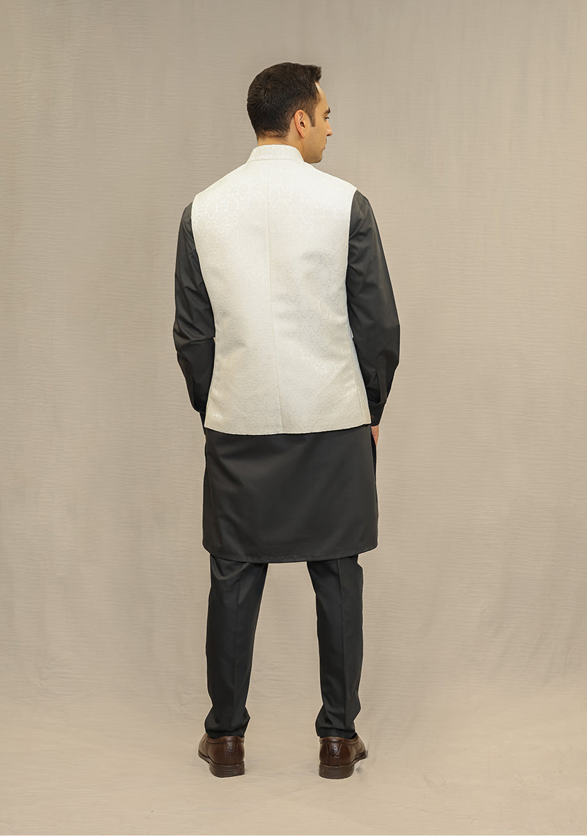 Classic Jamawar Pristine Traditional Waistcoat