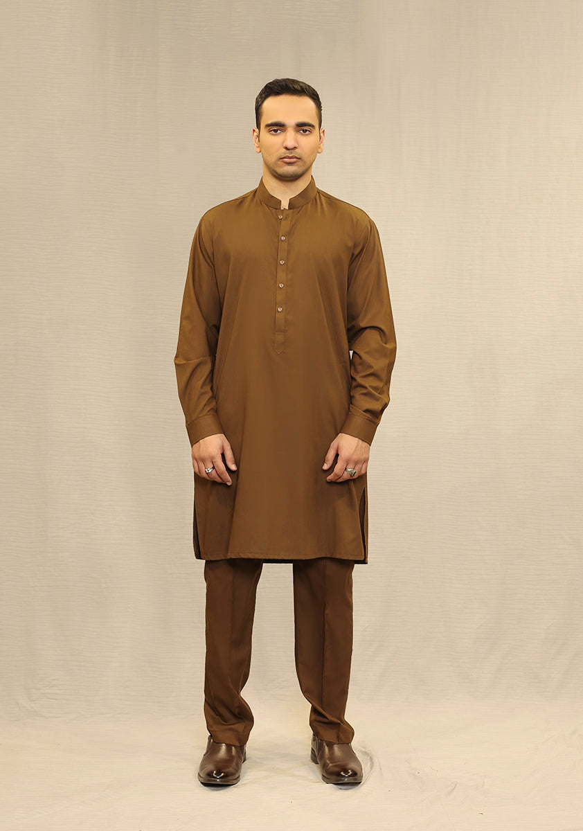 Poly Viscose Breen Slim Fit Suit