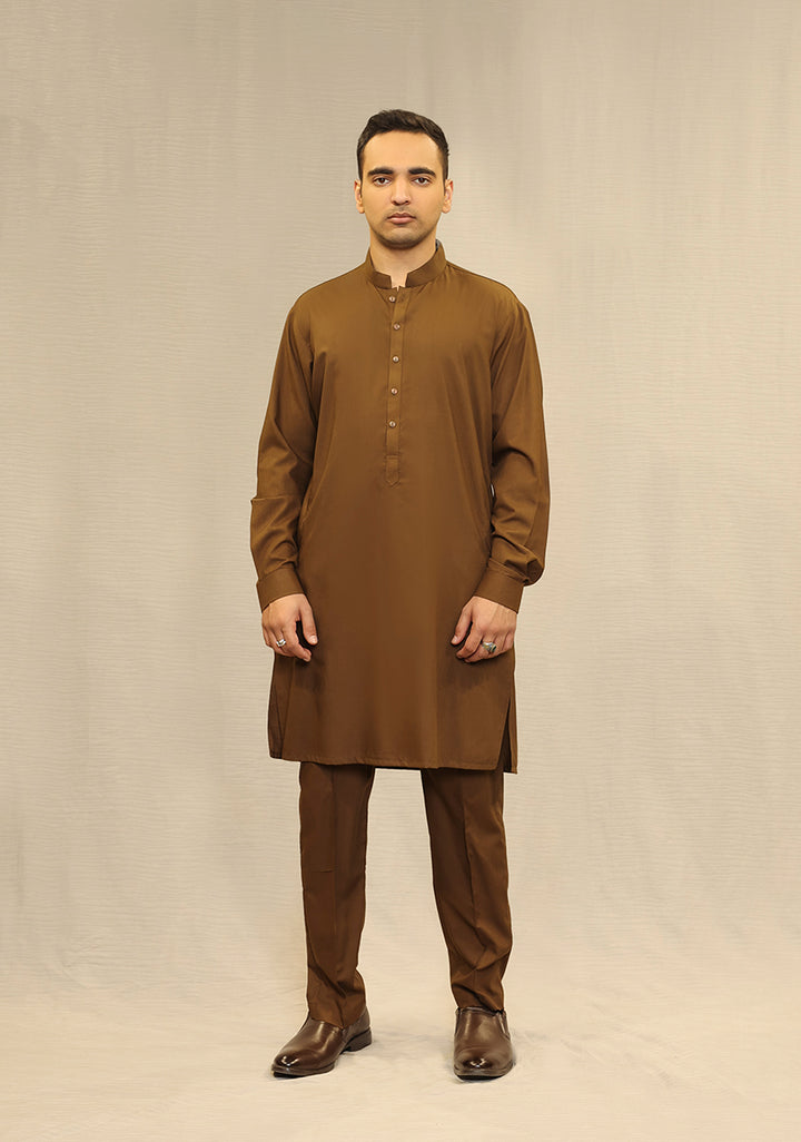 Poly Viscose Breen Slim Fit Suit