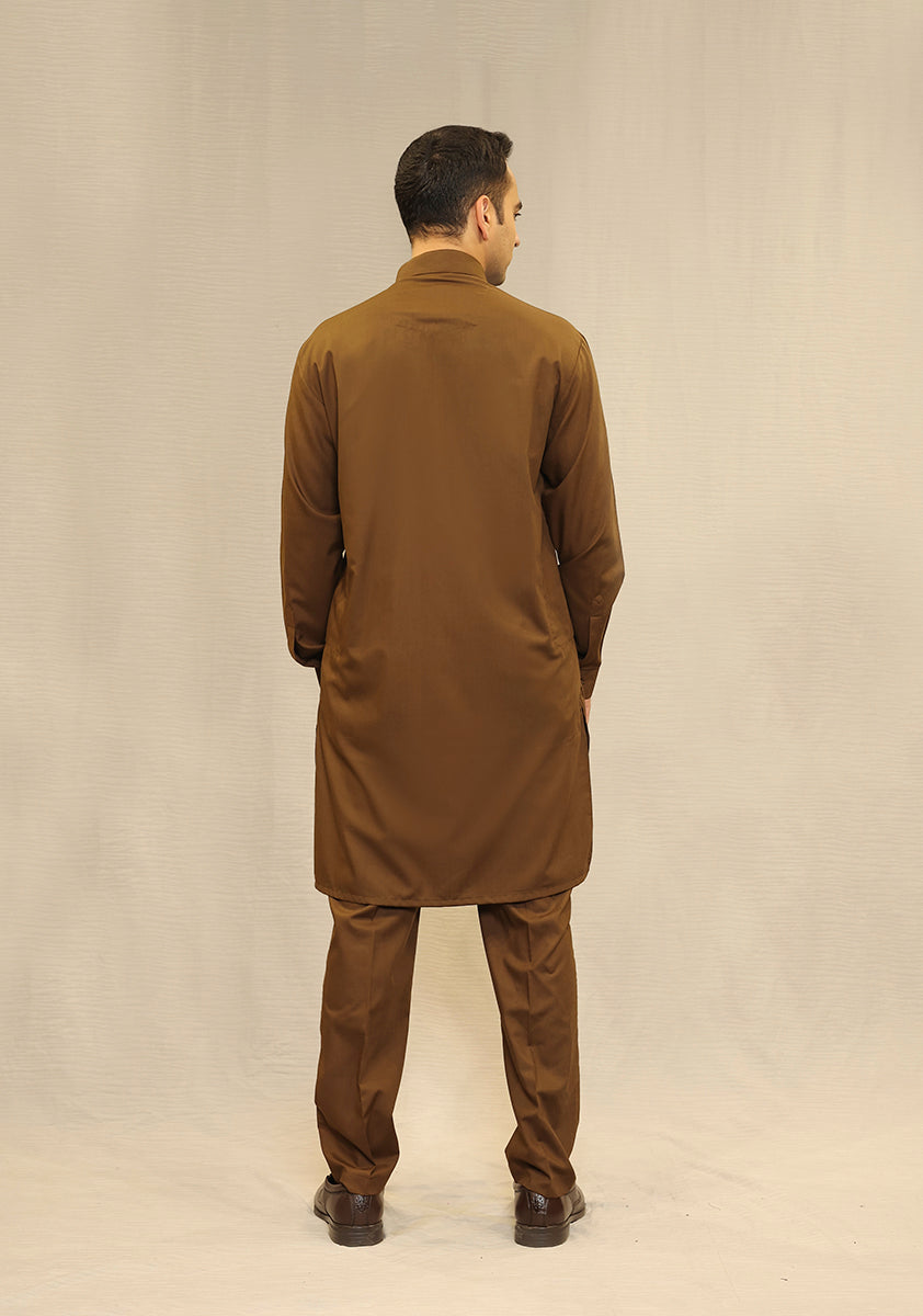 Poly Viscose Breen Slim Fit Suit