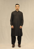 Basic Poly Viscose Maluki Priate Black Classic Fit Suit
