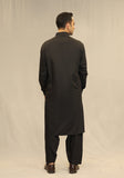 Basic Poly Viscose Maluki Priate Black Classic Fit Suit