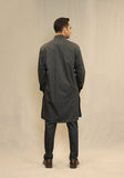 Basic Poly Viscose Maluki Dark Shadow Slim Fit Suit