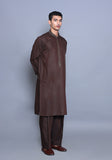 Basic  Poly Viscose Wren Classic Fit Embroidered Suit