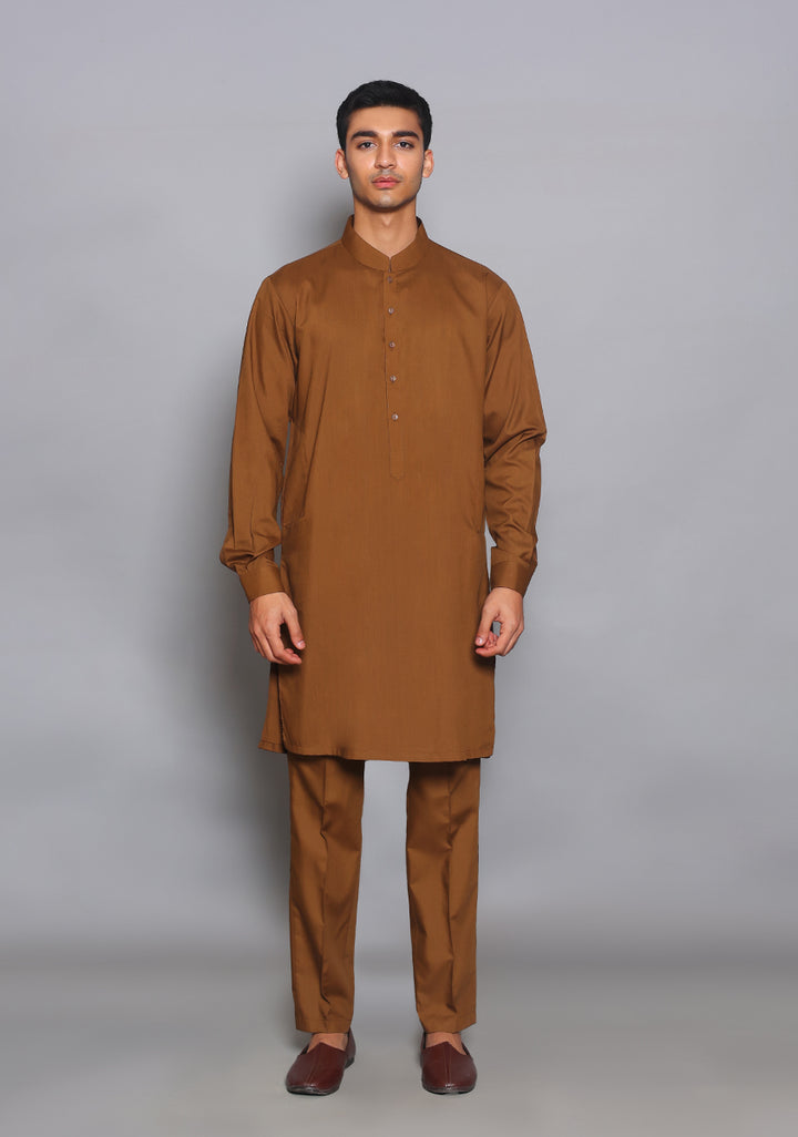 Poly Viscose Breen Slim Fit Suit