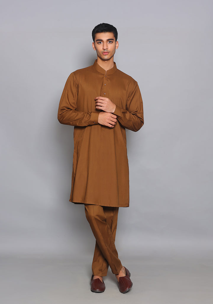 Poly Viscose Breen Slim Fit Suit