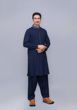 Classic Poly Viscose Navy Blazer Classic Fit Embroidered Suit