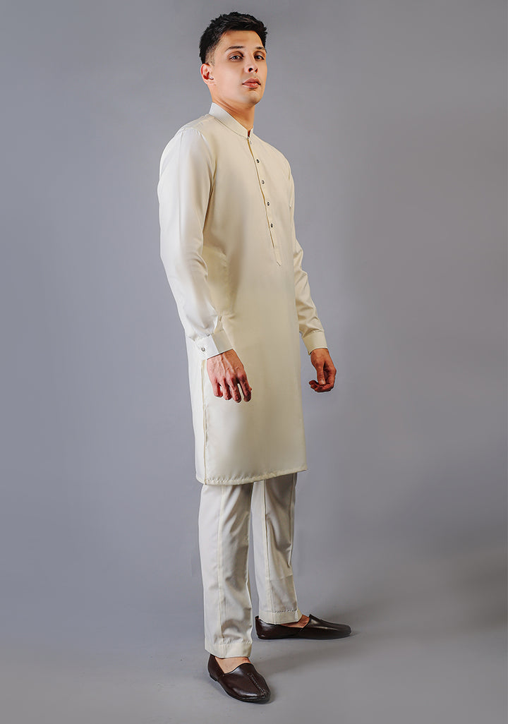 Basic Poly Viscose Vanilla Ice Slim Fit Suit