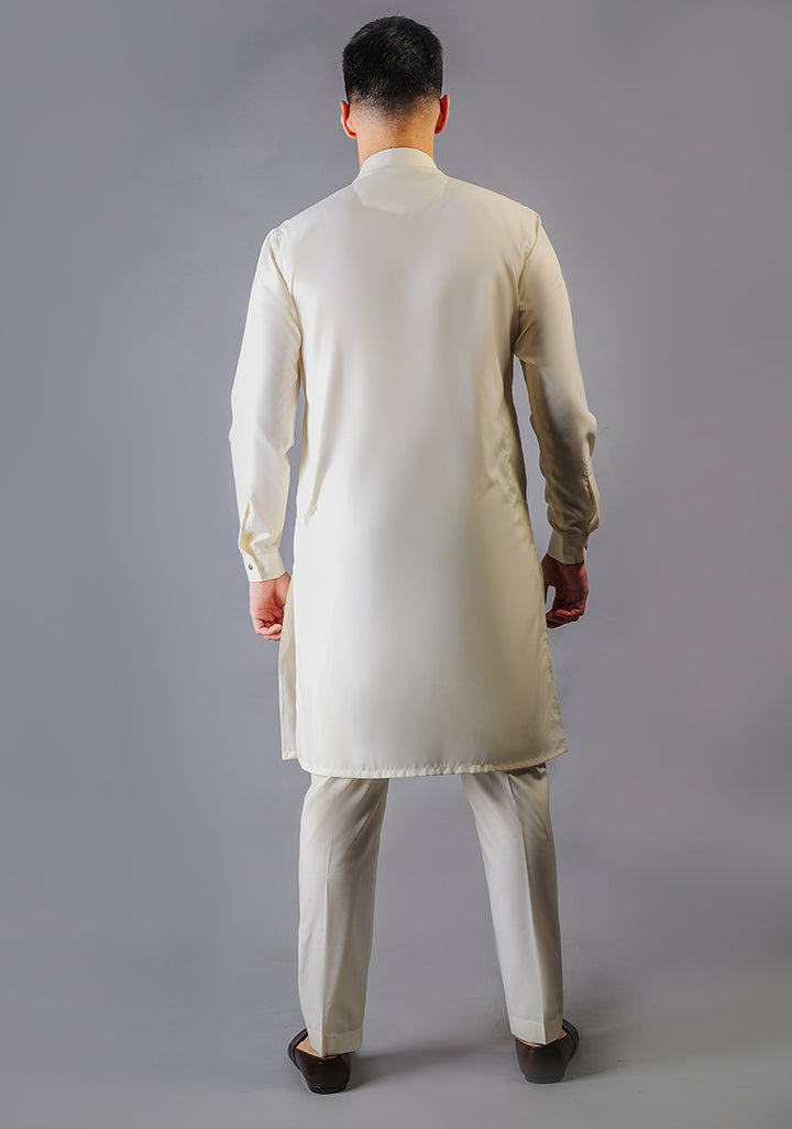 Basic Poly Viscose Vanilla Ice Slim Fit Suit