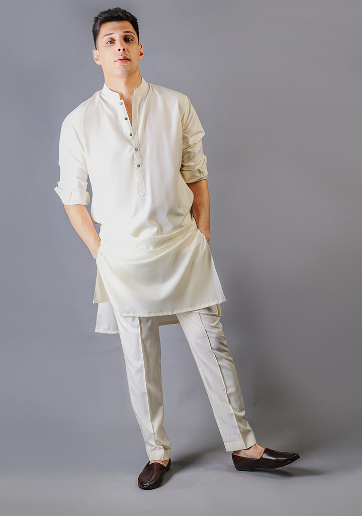 Basic Poly Viscose Vanilla Ice Slim Fit Suit