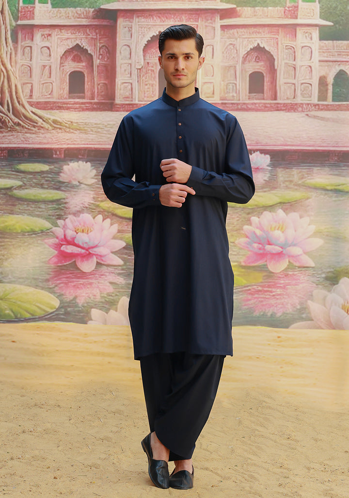 Poly Viscose Outer Space Classic Fit Slightly Defected  Suit