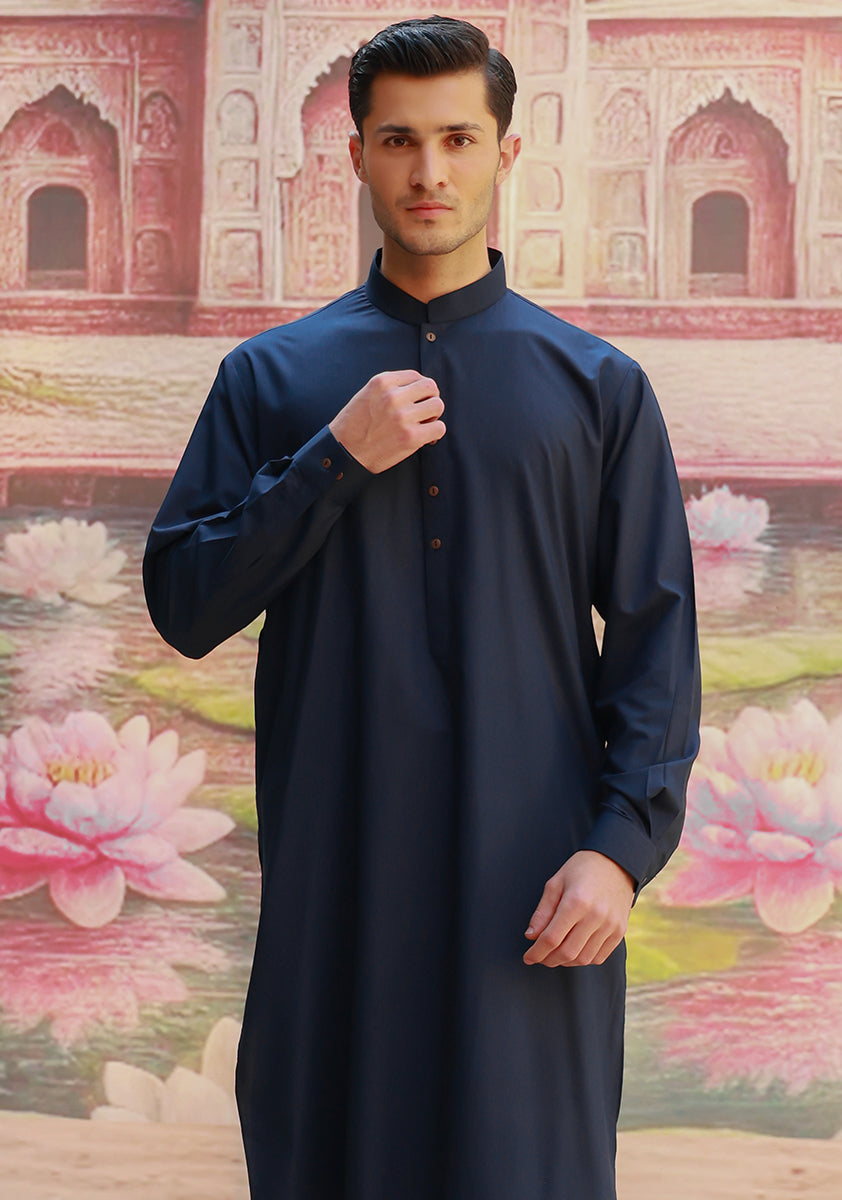 Poly Viscose Outer Space Classic Fit Slightly Defected  Suit