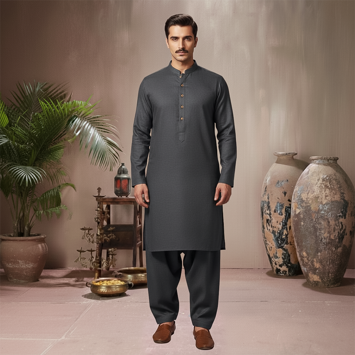 Poly Viscose Graphite Classic Fit Suit