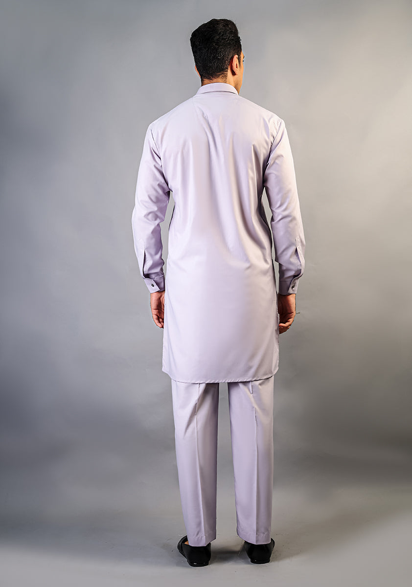 Basic Poly Viscose Iris Slim Fit Suit