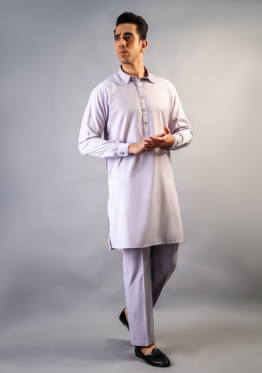 Basic Poly Viscose Iris Slim Fit Suit
