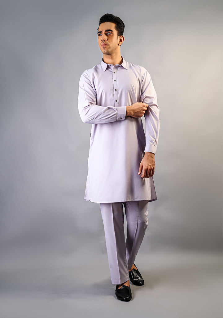 Basic Poly Viscose Iris Slim Fit Suit