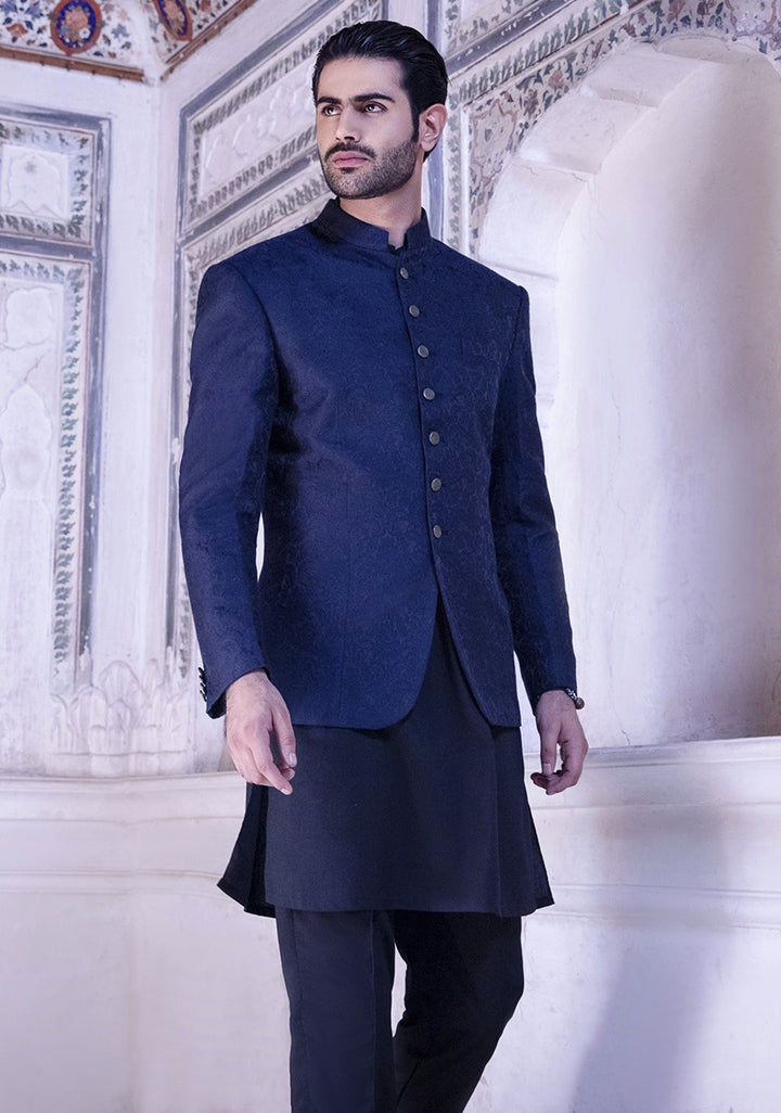Outer Space Traditional Jamawar Jacket