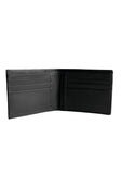 Basic Bi Fold Black Men Leather Wallet