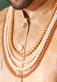Classic Traditional Pearls Cream Necklace