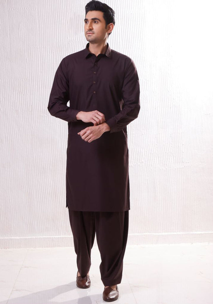 Poly Viscose Coffee Been Slim Fit Slightly Defected Suit