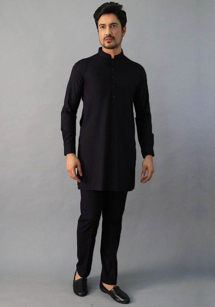 Basic PV Vintage violet Modern Fit Plain Suit
