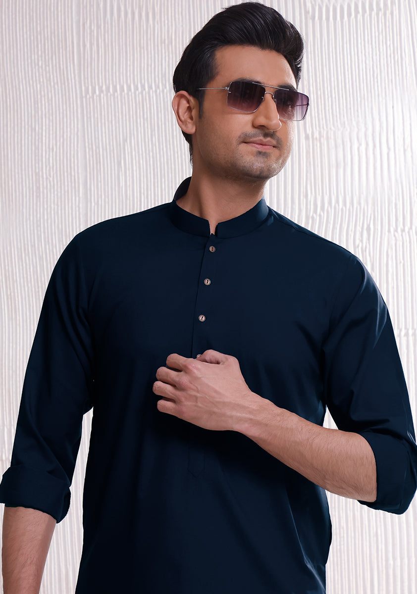 Poly Viscose Outer Space Slim Fit Plain Suit – Amir Adnan