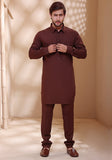 Basic Poly Viscose Brown Stone Modern Fit Suit