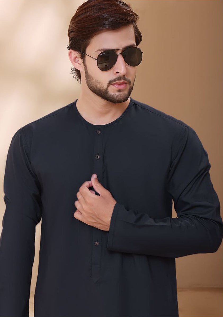 Classic Poly Viscose Stone Gray Modern Fit Plain Suit