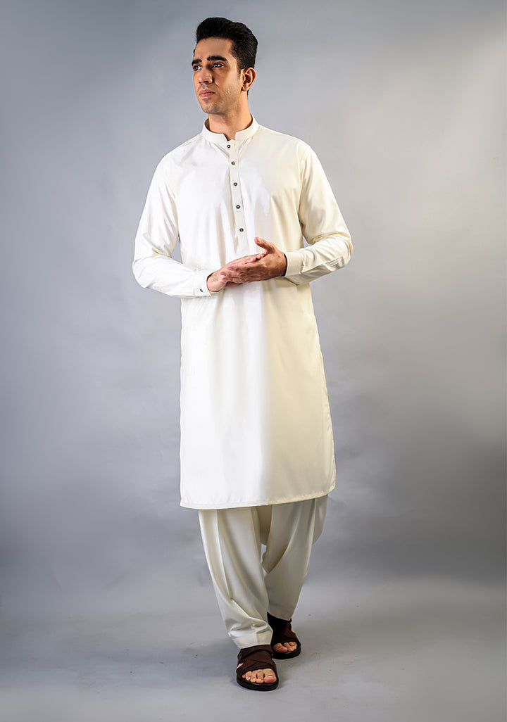 Poly Viscose Vanilla ice Slim Fit Plain Slightly Defected Suit