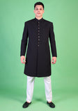 Classic Georgette Tap Shoe Traditional Plain Sherwani