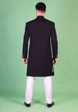 Classic Georgette Tap Shoe Traditional Plain Sherwani