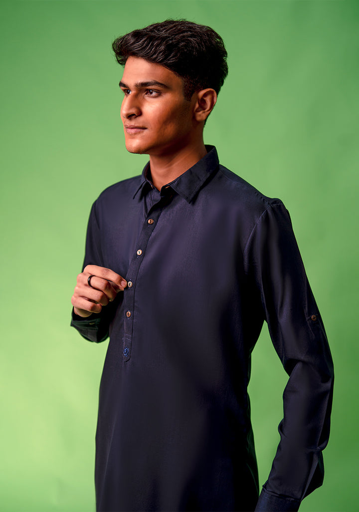 Basic Poly Viscose OuterSpace Modern Fit Suit