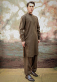 Basic Poly Viscose Riffle Green Classic Fit Suit