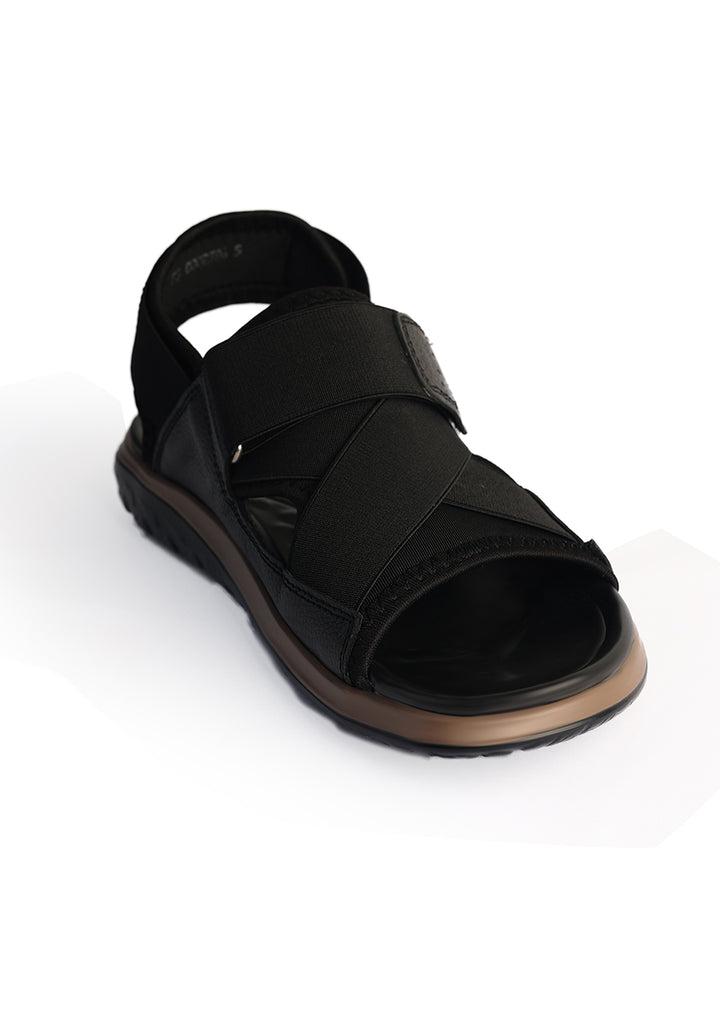 Men's Classic Leather Black Sandal