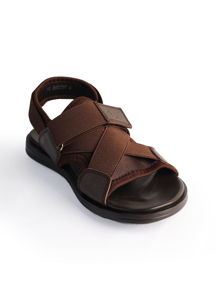 Men's Classic Leather Brown Sandal