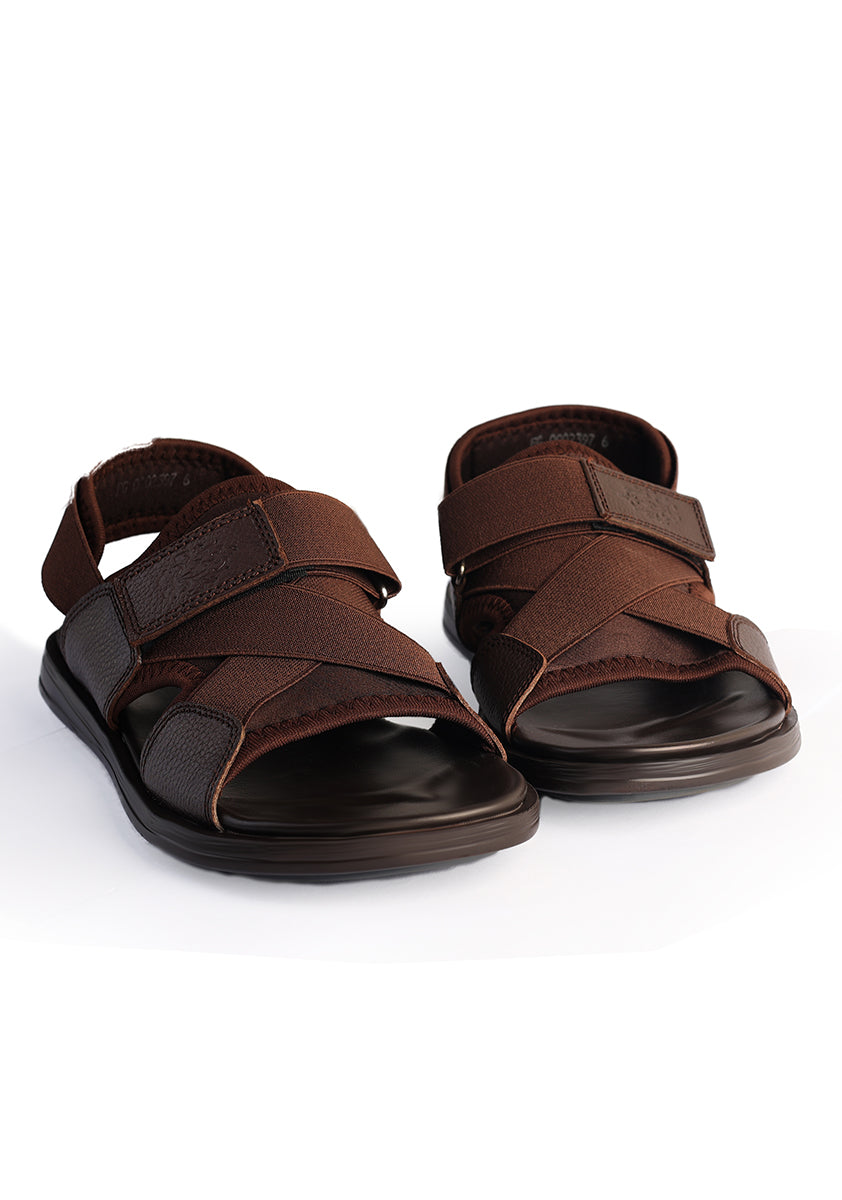 Men's Classic Leather Brown Sandal