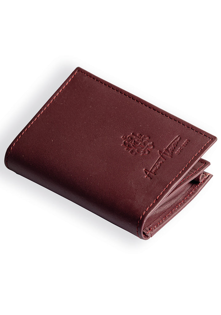 Leather Maroon Card Holder